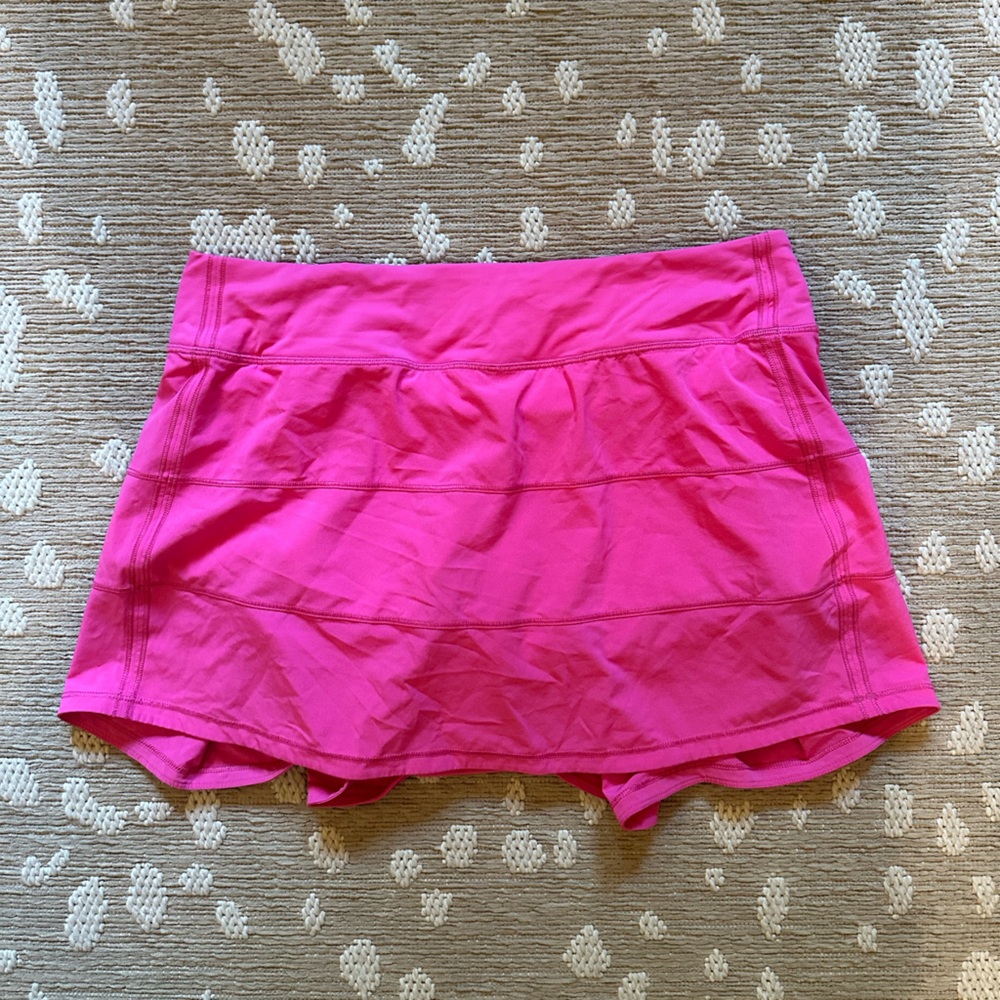 lululemon athletica Sonic pink pace rival skirt *Tall